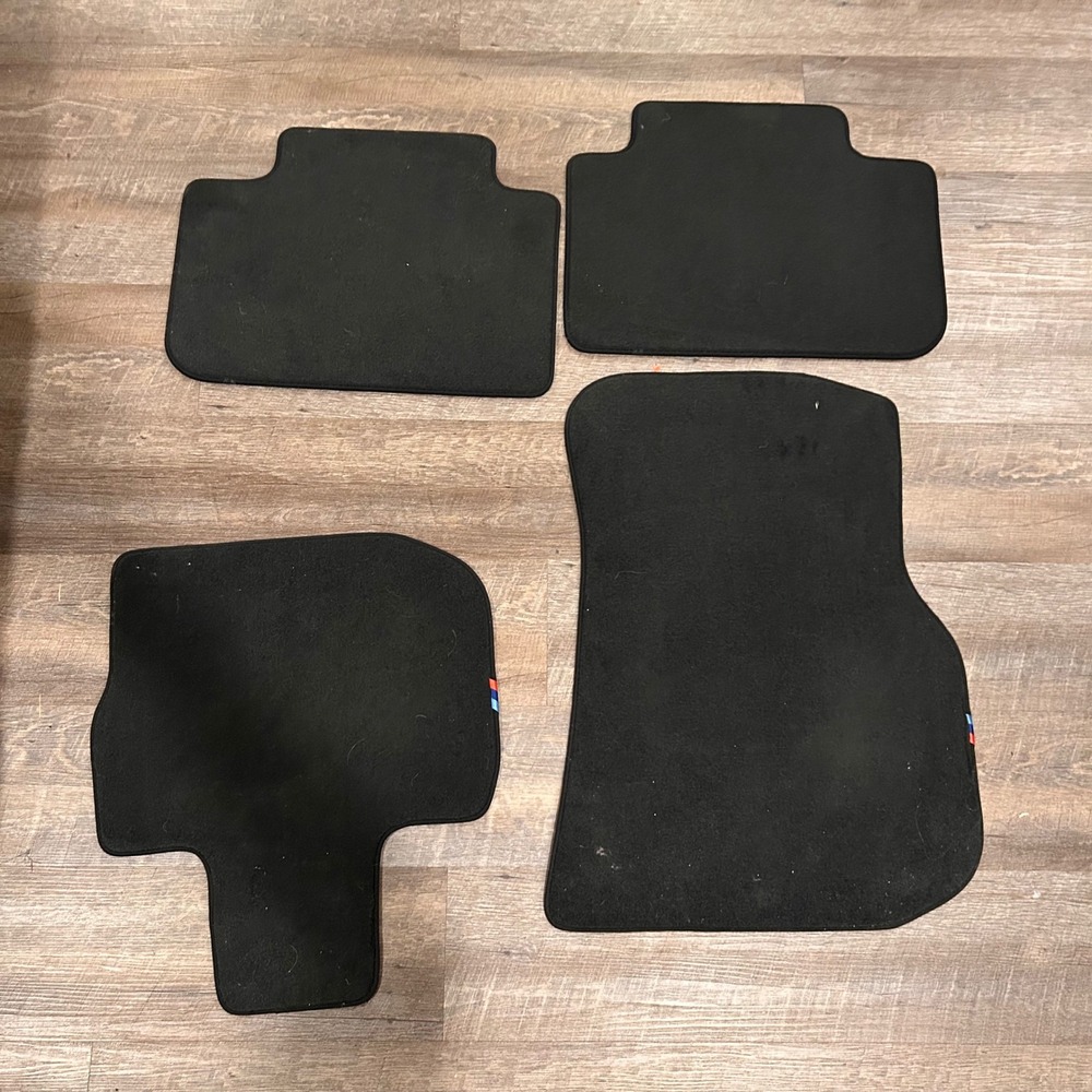BMW Floor Mats Unisex OS Black OEM M-Series Carpet 4-Piece Set 8745782-02